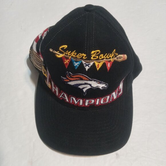 Logo Athletic VTG Denver Broncos Super Bowl XXXII Champions Hat/Cap OSFA - Picture 2 of 8